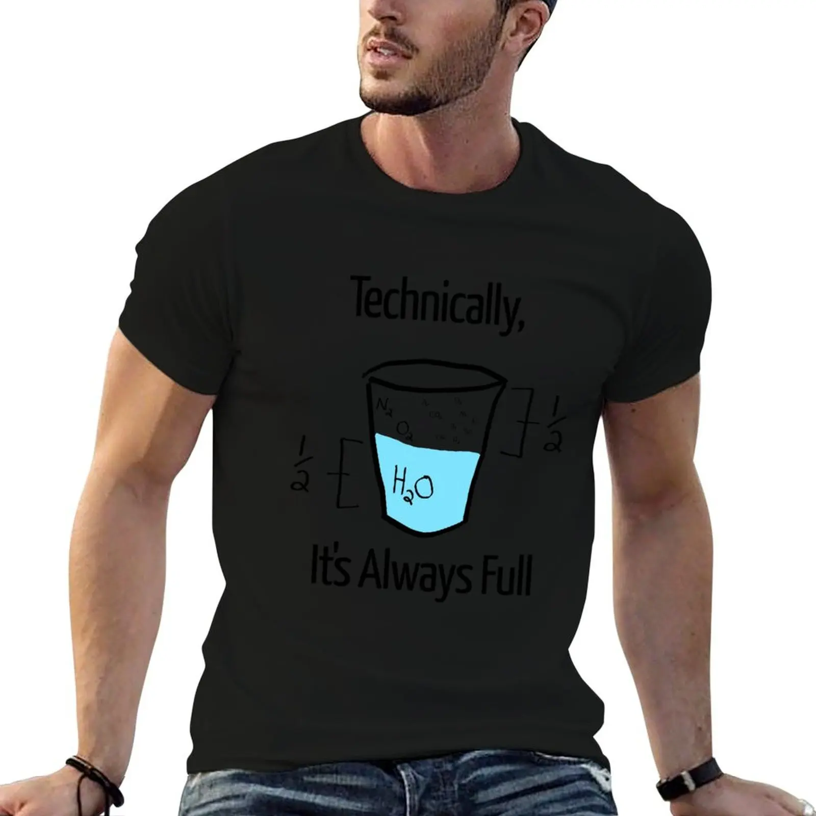 T-shirt Science is Optimistic, basique et uni, pour le printemps et l'été
