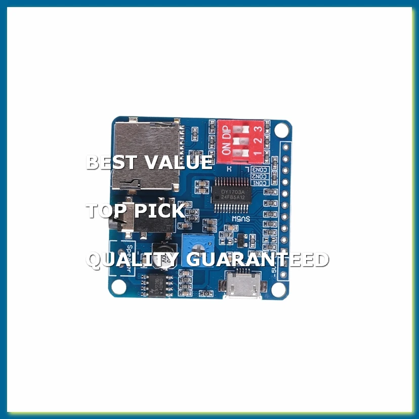 DY-SV5W Voice Playback Module for MP3 Music Player Voice Playback Amplifier 5W SD/TF Card Integrated UART I/O Trigger
