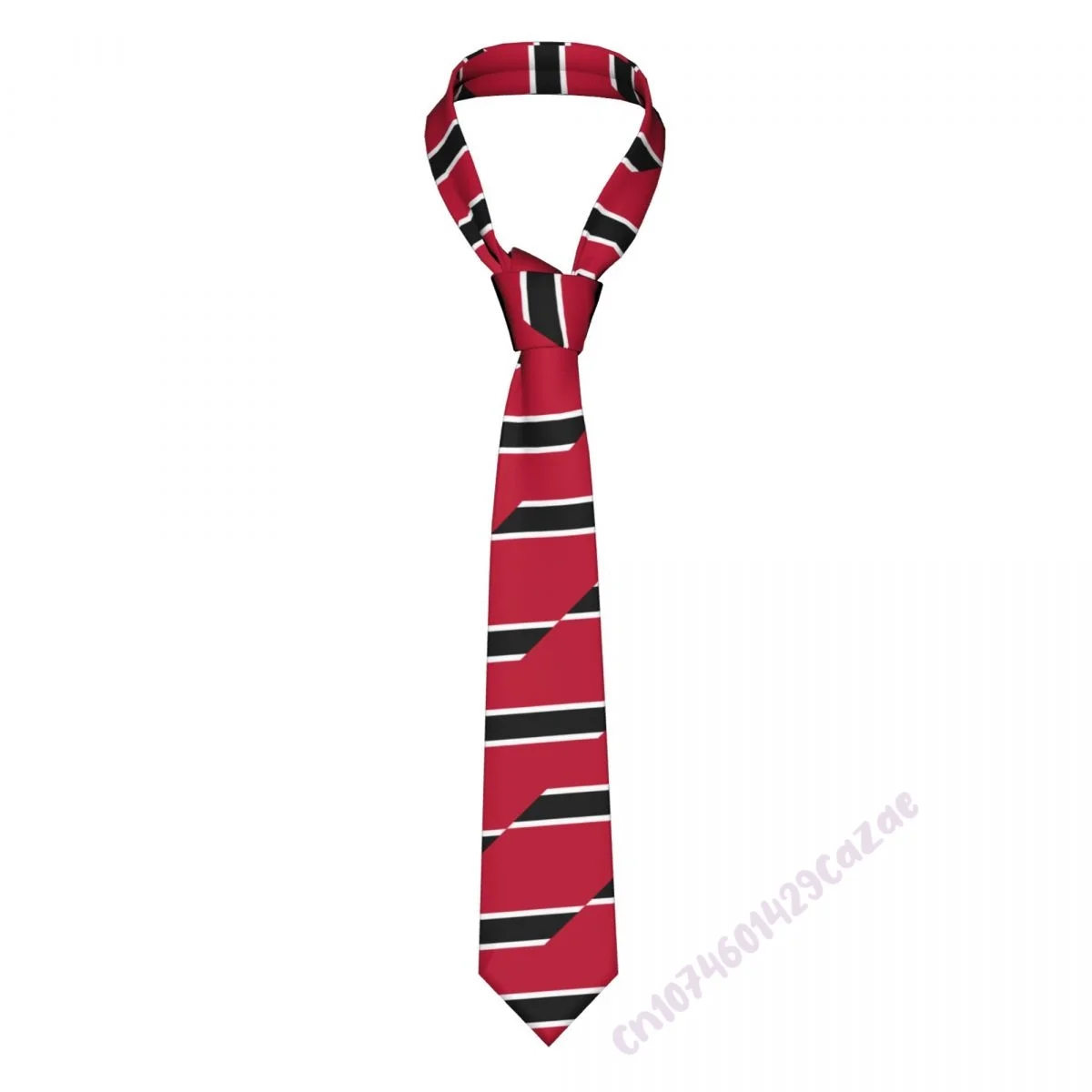 Trinidad And Tobago Flag Neck Ties For Men Women Casual Plaid Tie Suits Slim Wedding Party Necktie Gravatas For Gift Proud