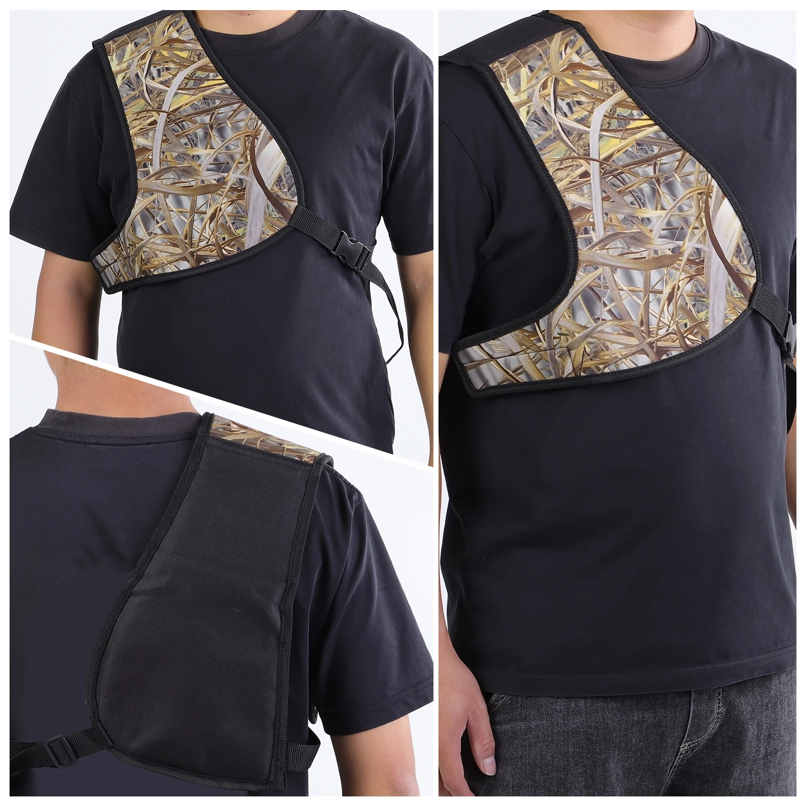 Adjustable Shoulder Thick Guard Cushion Shoulder Pad Shock Absorbent Adjustable Guard for Right Hand Range Recoiling Padding