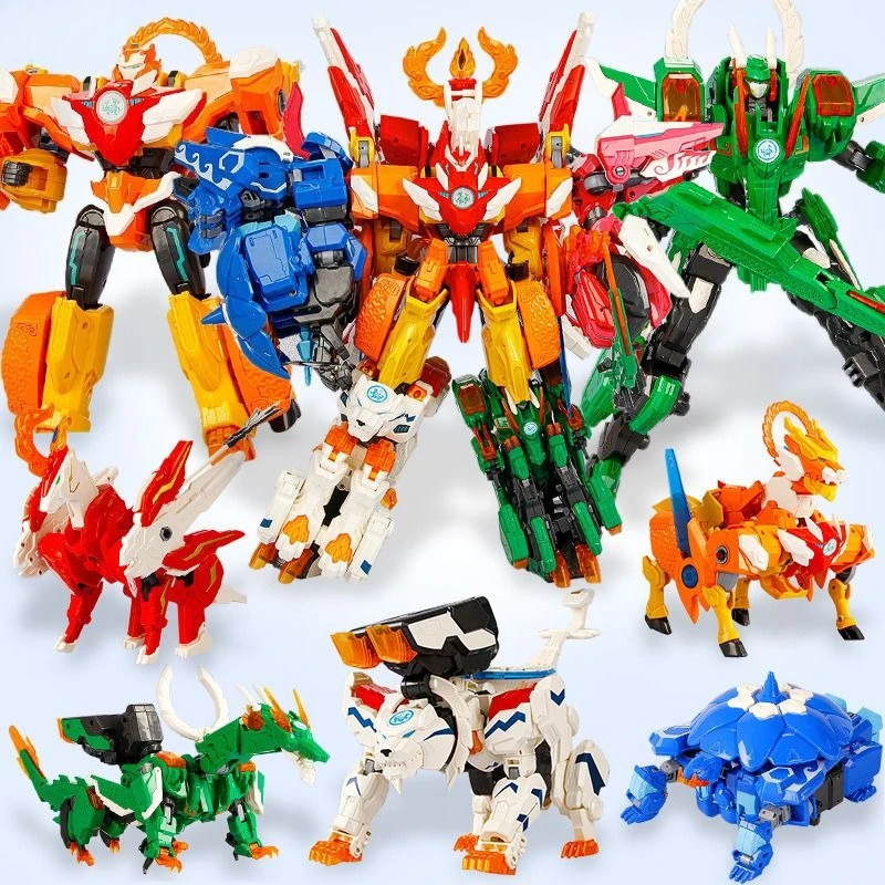 

2025 New Deformation Robot DIY Plastic Model Toys 7''/26cm Desk Ornament Children's Toy for Boys Xmas GiftsBirthday Guests Gifts