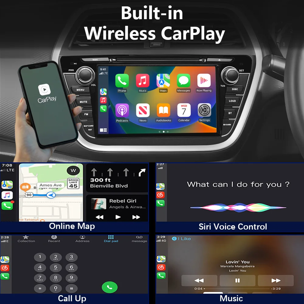 CHSTEK راديو السيارة الاندورويد لسوزوكي SX4 JY S-Cross كروس 2012-2016 Carplay مشغل وسائط متعددة GPS Navi WIFI BT SWC رئيس وحدة