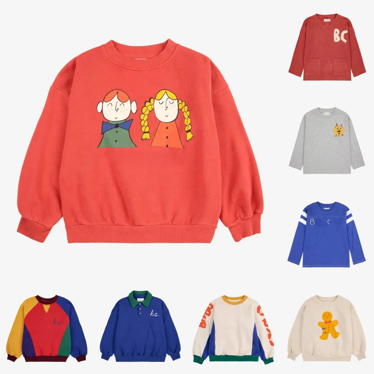 

Boys Sweatshirts Girls Long Sleeves Tee Kids Clothes Baby Tops Tshirts 2025 INS Designer Boutique Clothing Form 1 to 11 Years