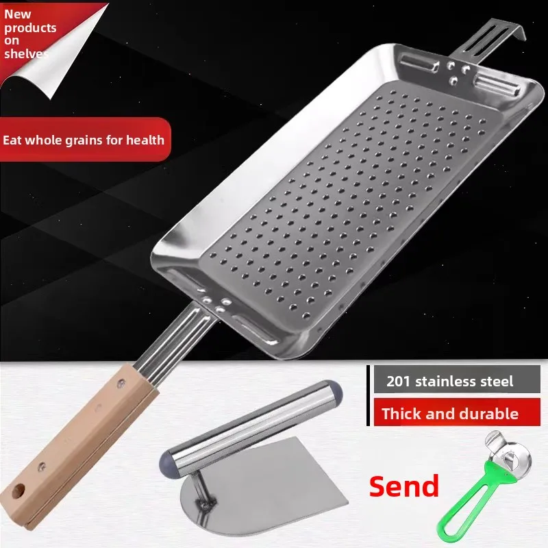 Stainless steel pointed bed tools are used to wipe the knife and wipe the noodles