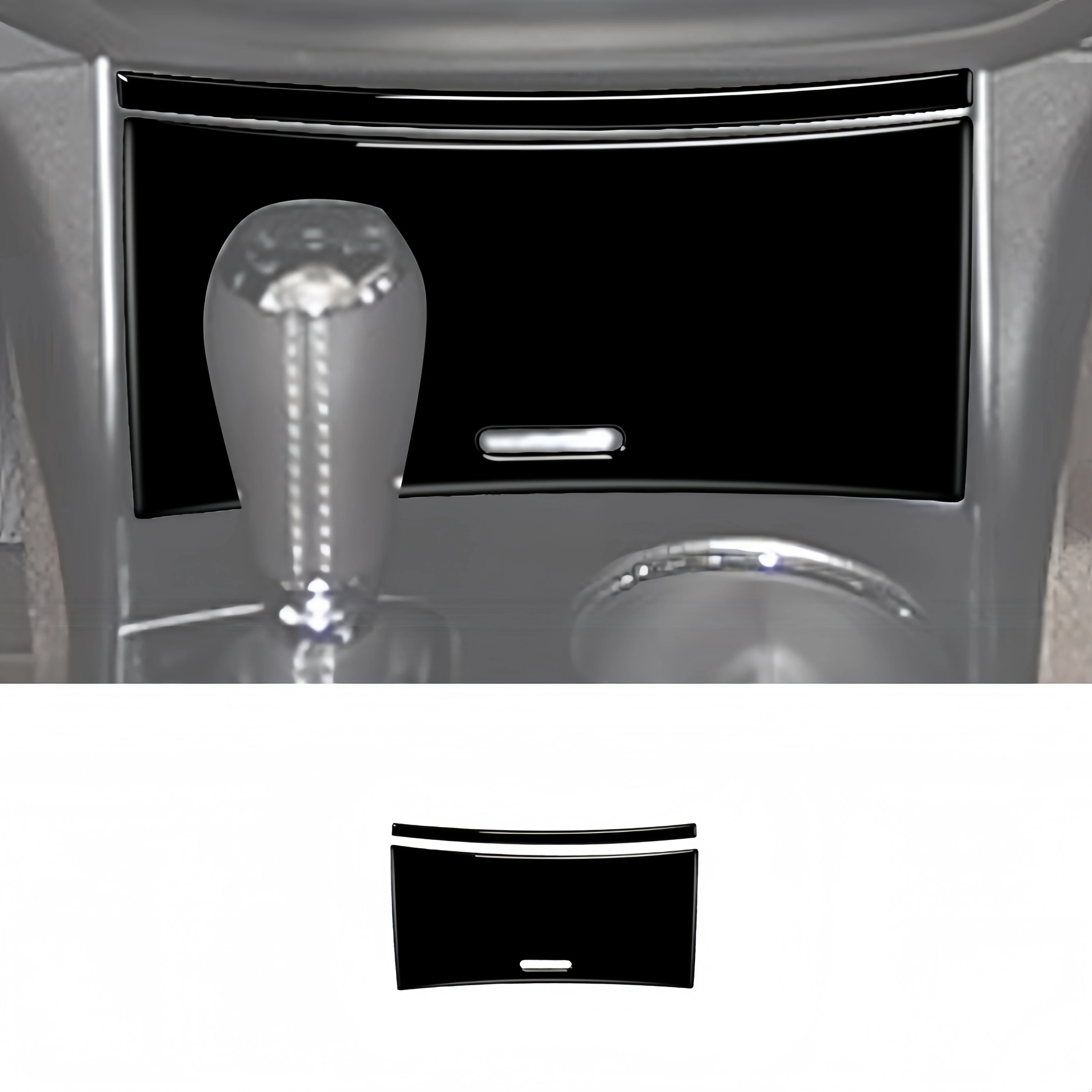 

Piano Black Interior For Chevrolet Impala 2014-2020 Car Center Console Storage Box Panel Trim Cover Decor Stickers Accessories