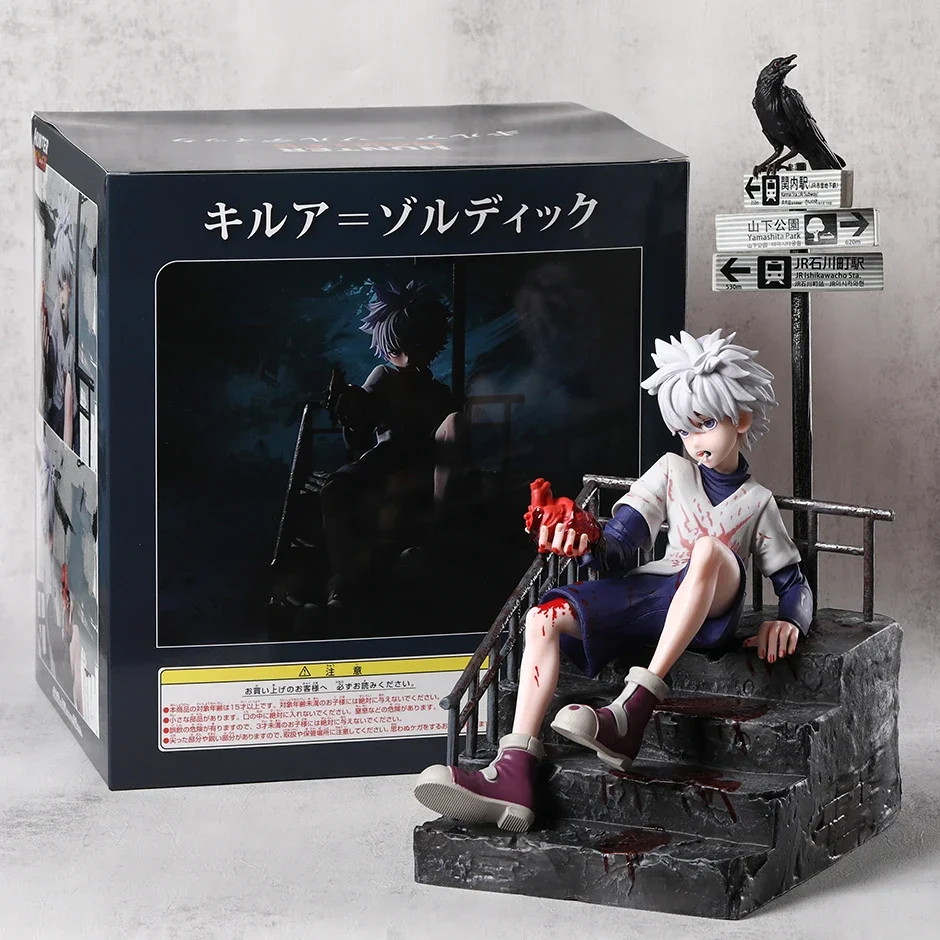 Killua Zoldyck Figurine Doll modello da collezione decorazione giocattolo 33.5cm