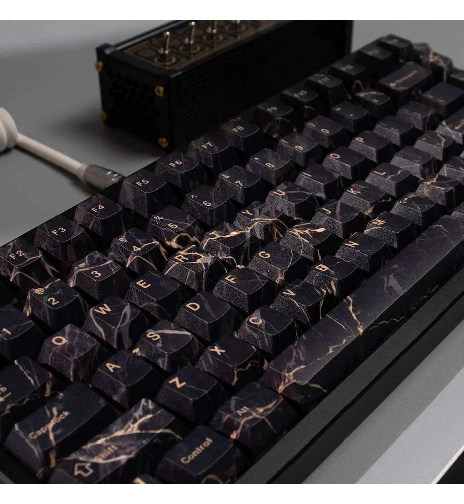 Keycaps Personalized keycaps Full set of PBT five-sided hot sublimation Original factory height adaptation 61/87 and other black