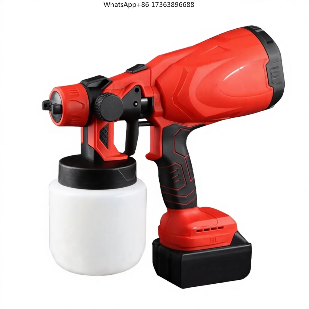 

1000ML Brushless Home Paint Sprayer Cordless Electric Airless Spray Painting with Flow Control Clean