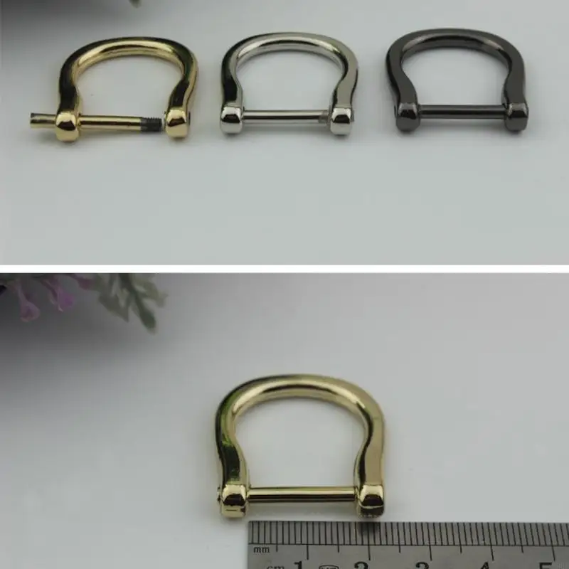 

X90D 1.8cm Screw D Ring Buckle Clasp DIY Leather Handbag Strap Belt Luggage Craft