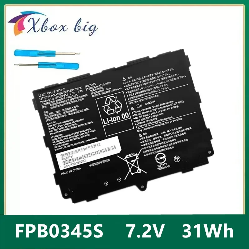 FPB0345S 7.2V 31Wh 4250mAh Laptop Battery For FUJITSU Arrows Tab Q509 FPB0345S FPCBP557 FPB0355S CP797438-01