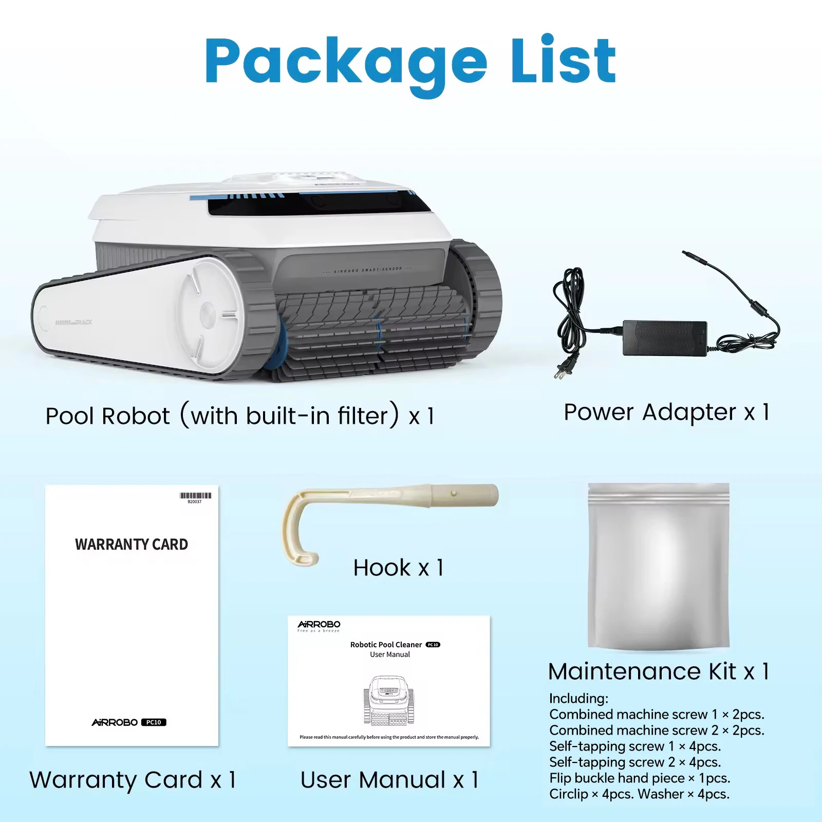 Cordless Robotic Pool Cleaner,Pool Vacuum Cleaner for Flat Swimming Pools,Self-Parking