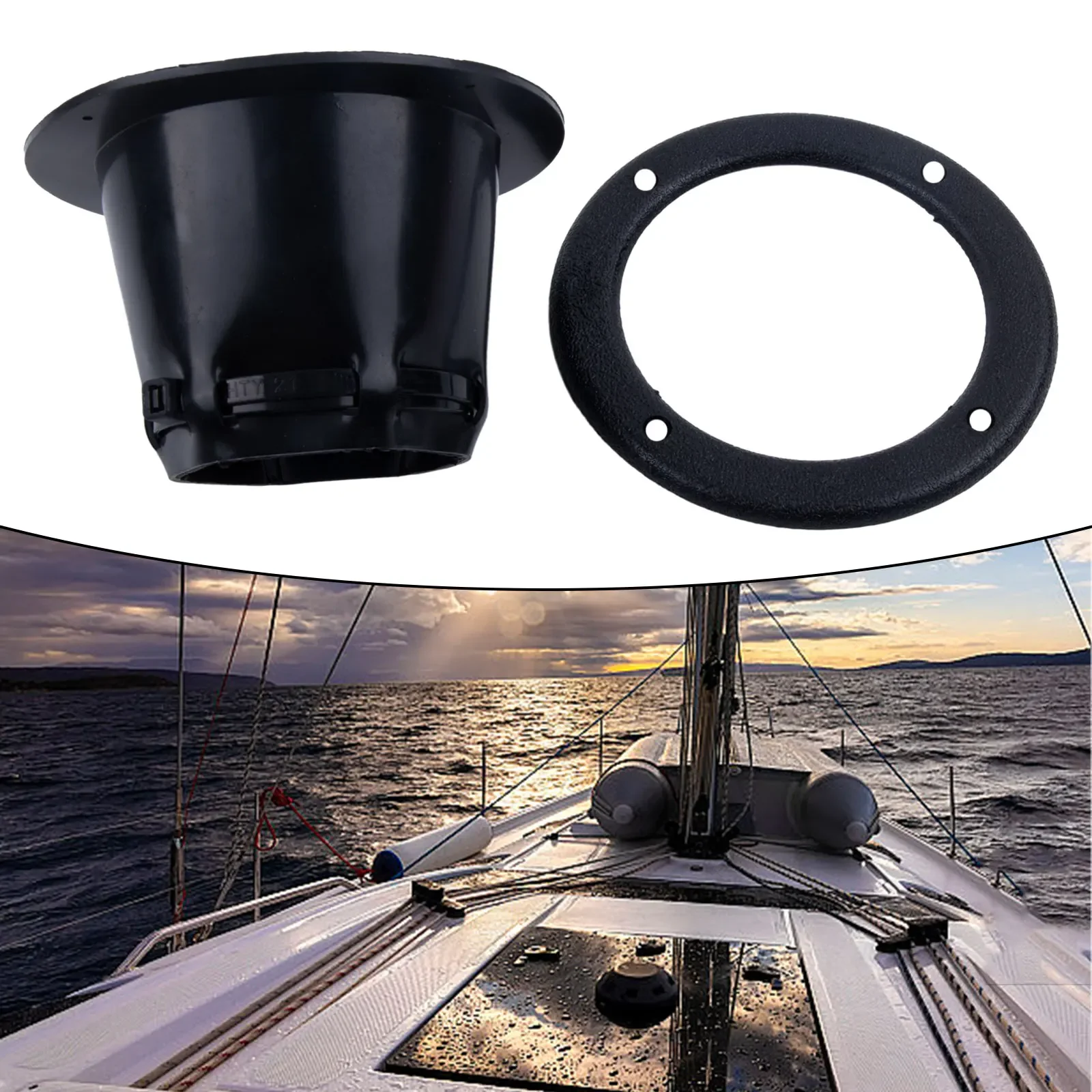 Marine Transom Boat Steering Cable Boot Motorwell With Wire Tie Dia. 120mm Black Boat Cable Boot Boats Rigging Hole Cover