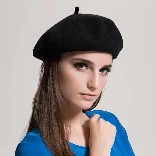 

Autumn and winter fashion and leisure Mori women's wool beret large brim male and female painters British versatile warmth