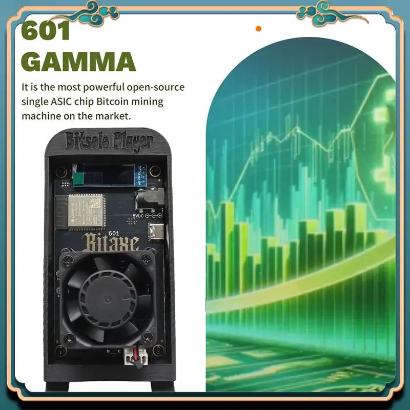 (جديد) - جهاز تعدين Bitaxe Gamma 601 BTC Solo مع Shell 1.2TH/S 18W BM1370 Asic Chip From Antminer S21 Pro Bitcoin BTC Miner