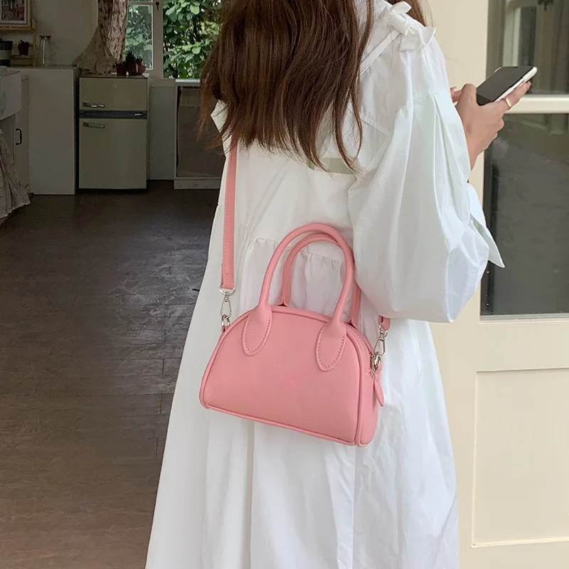 Fashion Pink Small Square Women Clutch Purse Handbags New Simple Ladies Messenger Bag Solid Color Female Shoulder Crossbody Bags