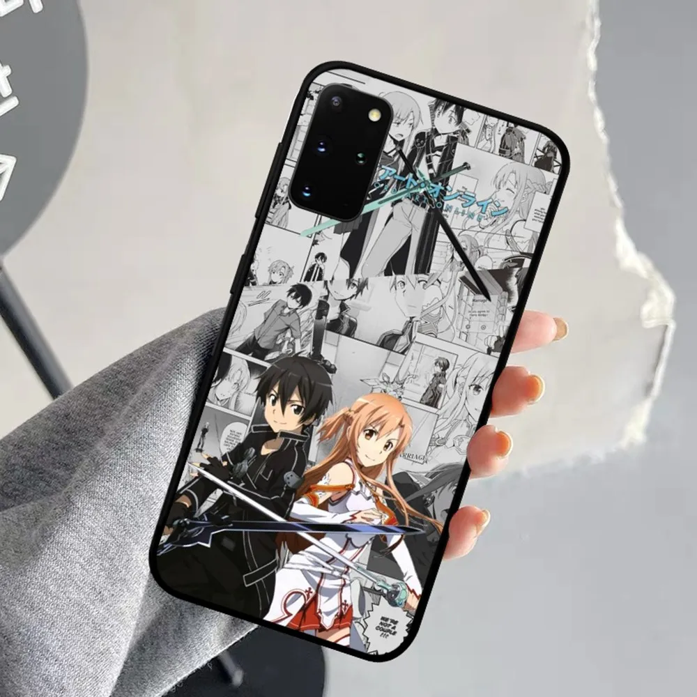 Schwert Kunst Online-Handy hülle für Samsung s 9 10 20 21 22 23 30 23plus Lite Ultra Fe S10Lite Fundas