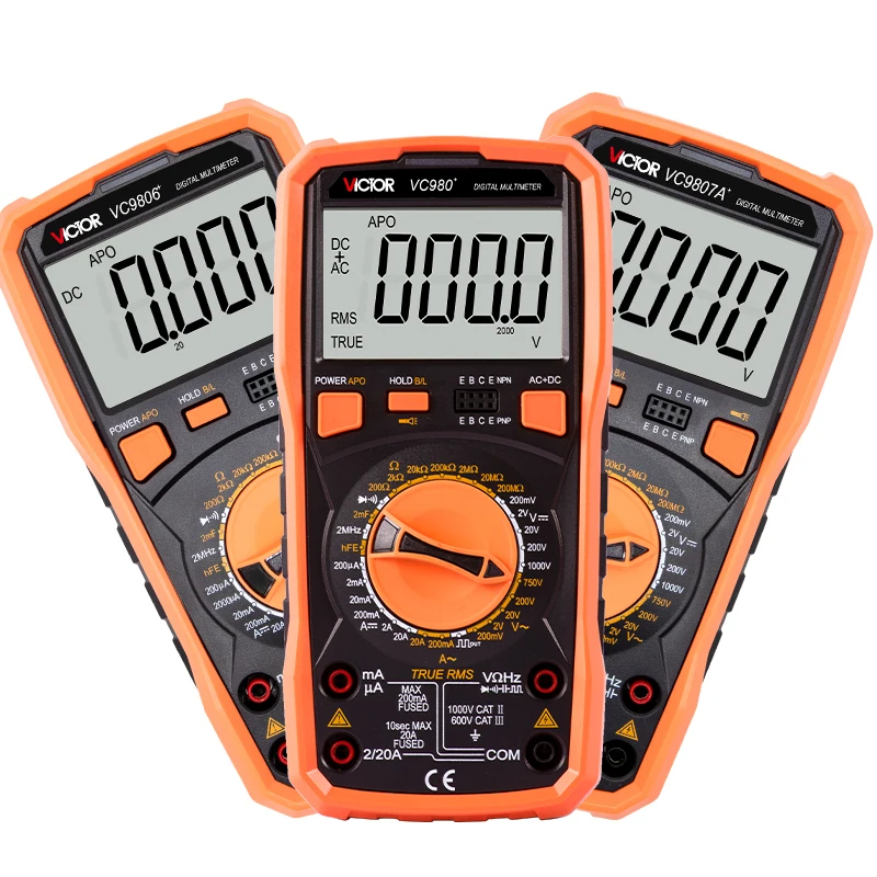 

VICTOR VC980+ 10000V 20A Cheap Automatic Multimeter Current Voltage Meters