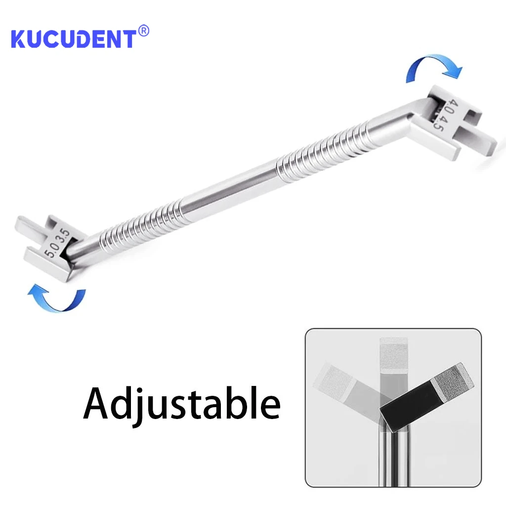 1 PC Dental Orthodontic Bracket Position Gauge - Adjustable Stainless Steel Locator for Precise Braces Placement & Height