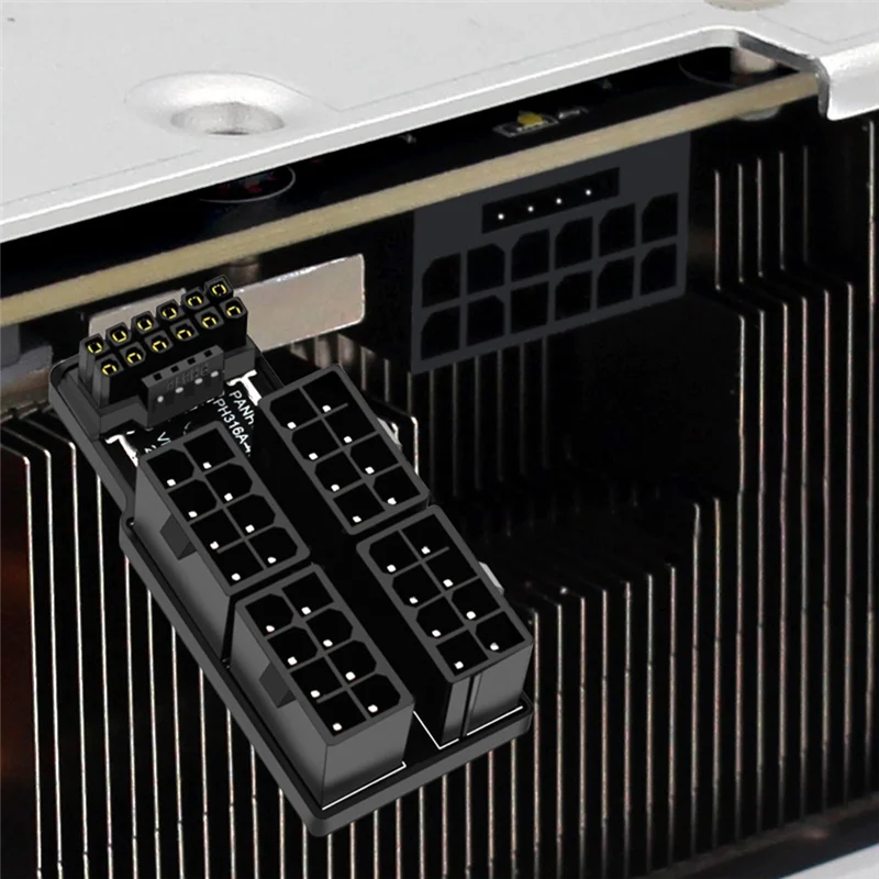 

4X8pin 40 Series Graphics Card ATX3.0 12VHPWR 12+4P 600W 180 Degree Power Converter For 4080 4090 Graphics Card