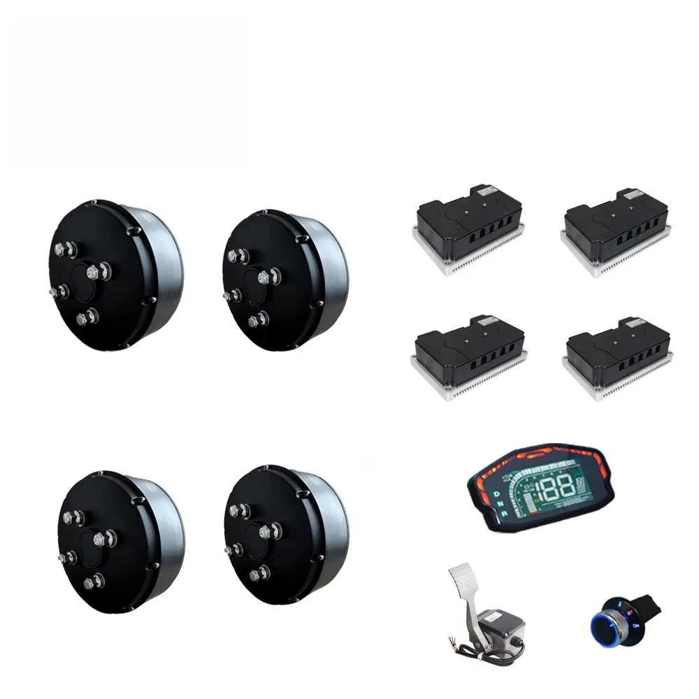 205 3000W V3 Brushless Car Wheel Hub Motor ND72450 Fardriver Controller 72V 80KPH Electric Conversion Kit Motorcycles