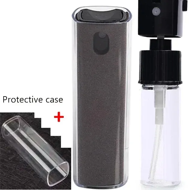 2-in-1-Mikrofaser-Bildschirmreiniger, Sprühflasche, Handy, Tablet, Computer, Mikrofasertuch, Reinigungstücher für iPhone, Samsung, Mi