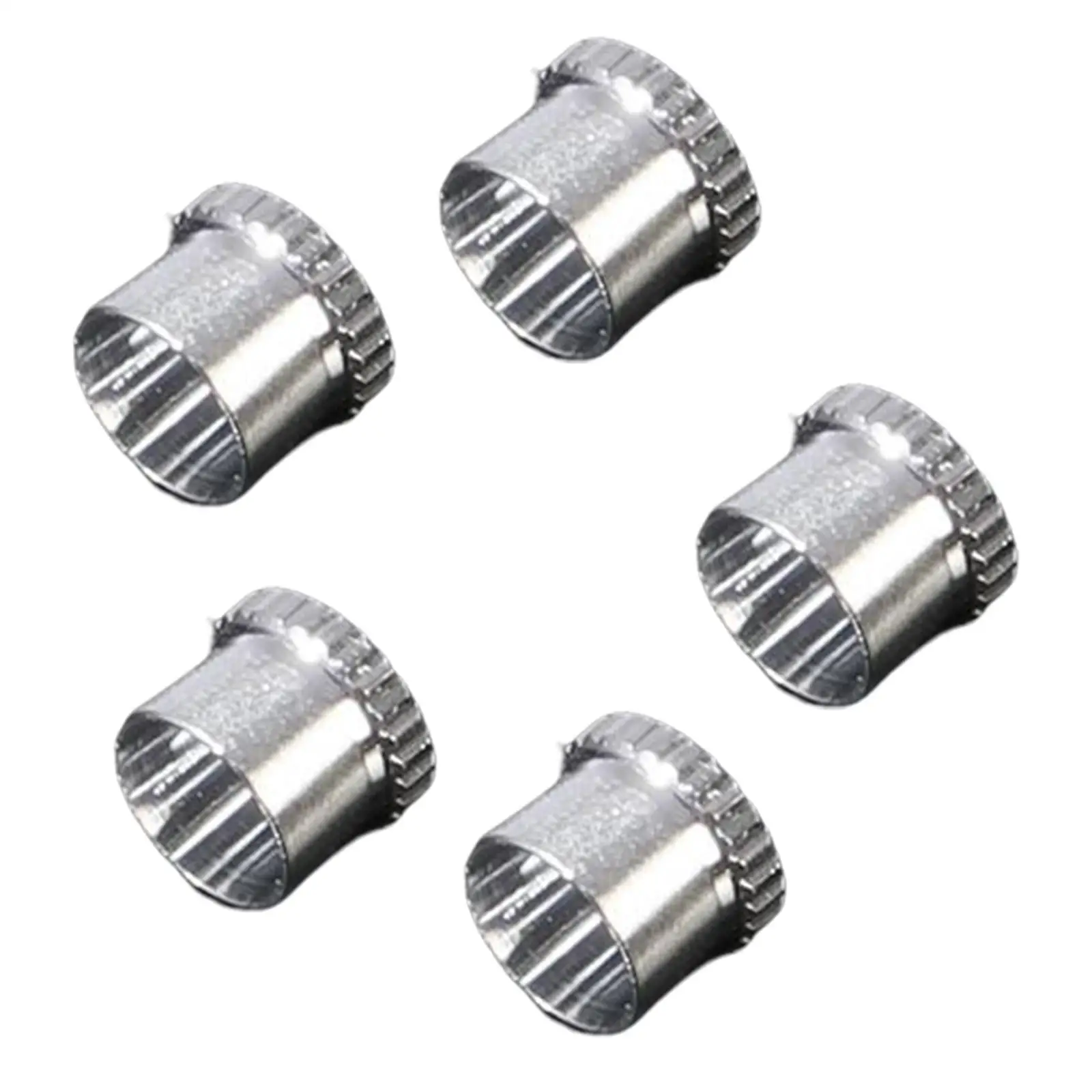 5pcs Airbrush Nozzle Caps Replacement Parts Metal Spray Tip Guard Covers for Airbrush Maintenance Craft Tools