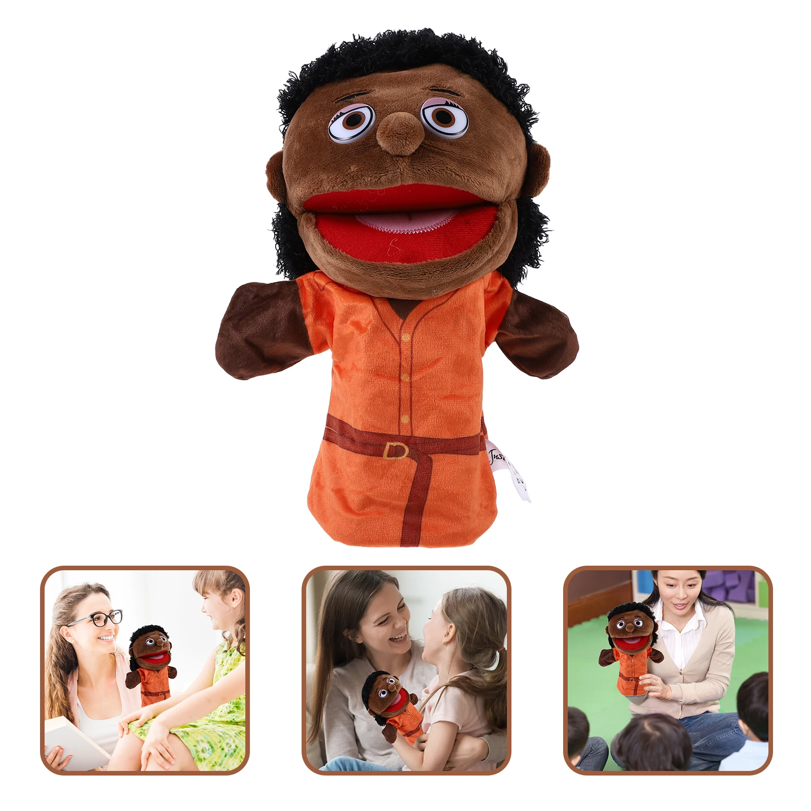 Handpuppe Mutter Kinder Puppen Niedliche gefüllte fantasievolle Spielspielzeug Dekorieren Eltern-Kind