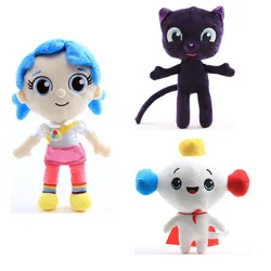 True and The Rainbow Kingdom Plush Toy Doll 25-30cm True Bartleby Cat Rainbow King Plush Soft Stuffed Toys Gifts for Children
