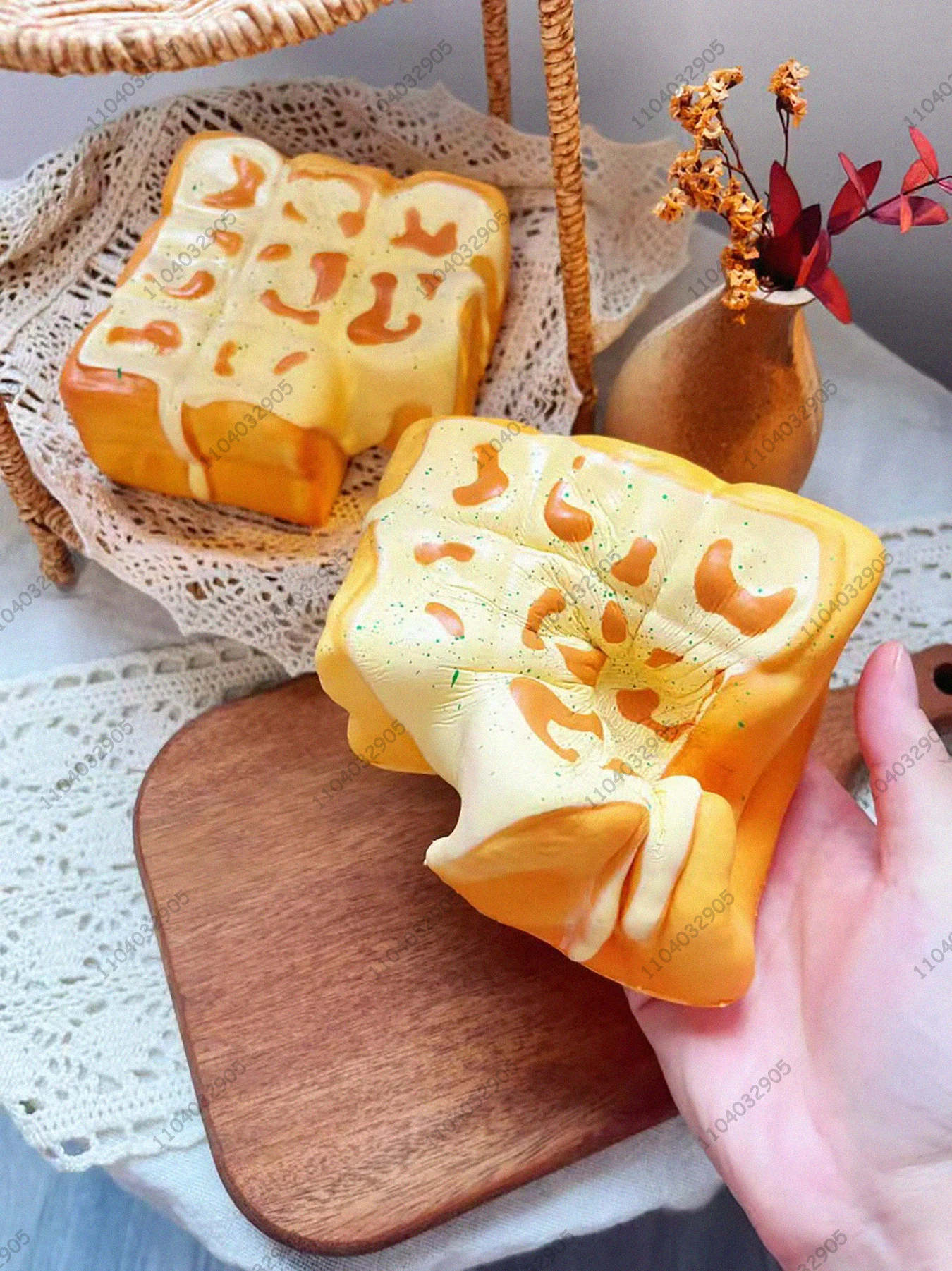 バターフレンチトースト スローライジング スクイーズトイ チョコレートラバトースト フード スクイーズトイ ストレス解消 ハンドリラックス ギフトトイ