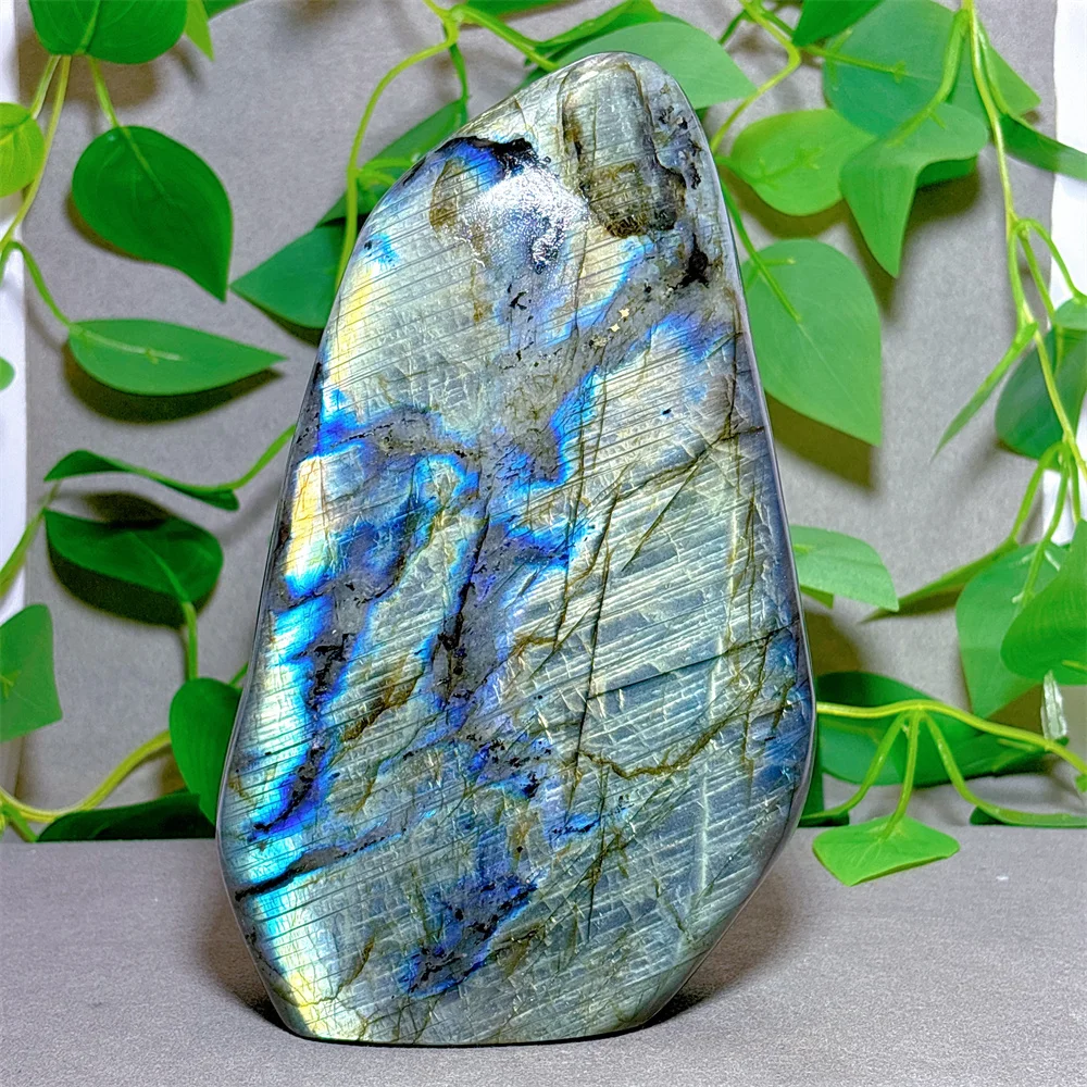 3 Blue Labradorite Free Form Crystal Natural Stone Quartz Stone Minerals Home Decoration Reiki Gifts Garden Energy Spiritual