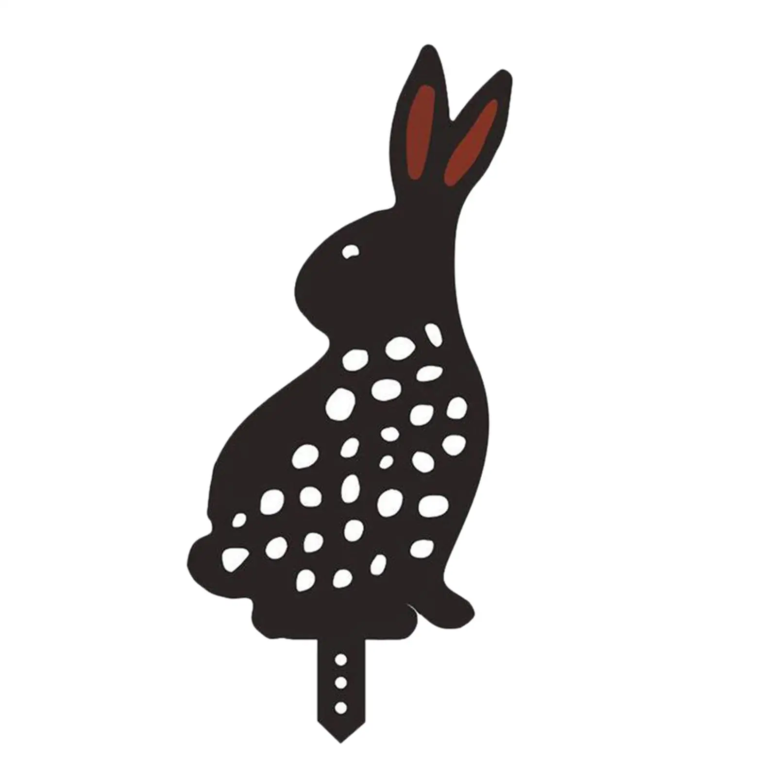Bunny Party Decorations Acrylic Rabbit Lawn Sign Stakes Metal Garden Decor for Decorative Garden Accessories and Outdoor Spaces