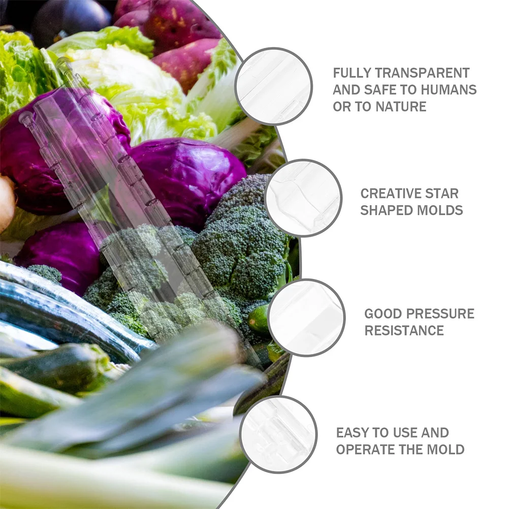 

2pcs Star Shape Vegetable Growing Mold Transparent Plastic Fruit Shaping Kit For Garden Cucumber Growth Molds Gardening Tools