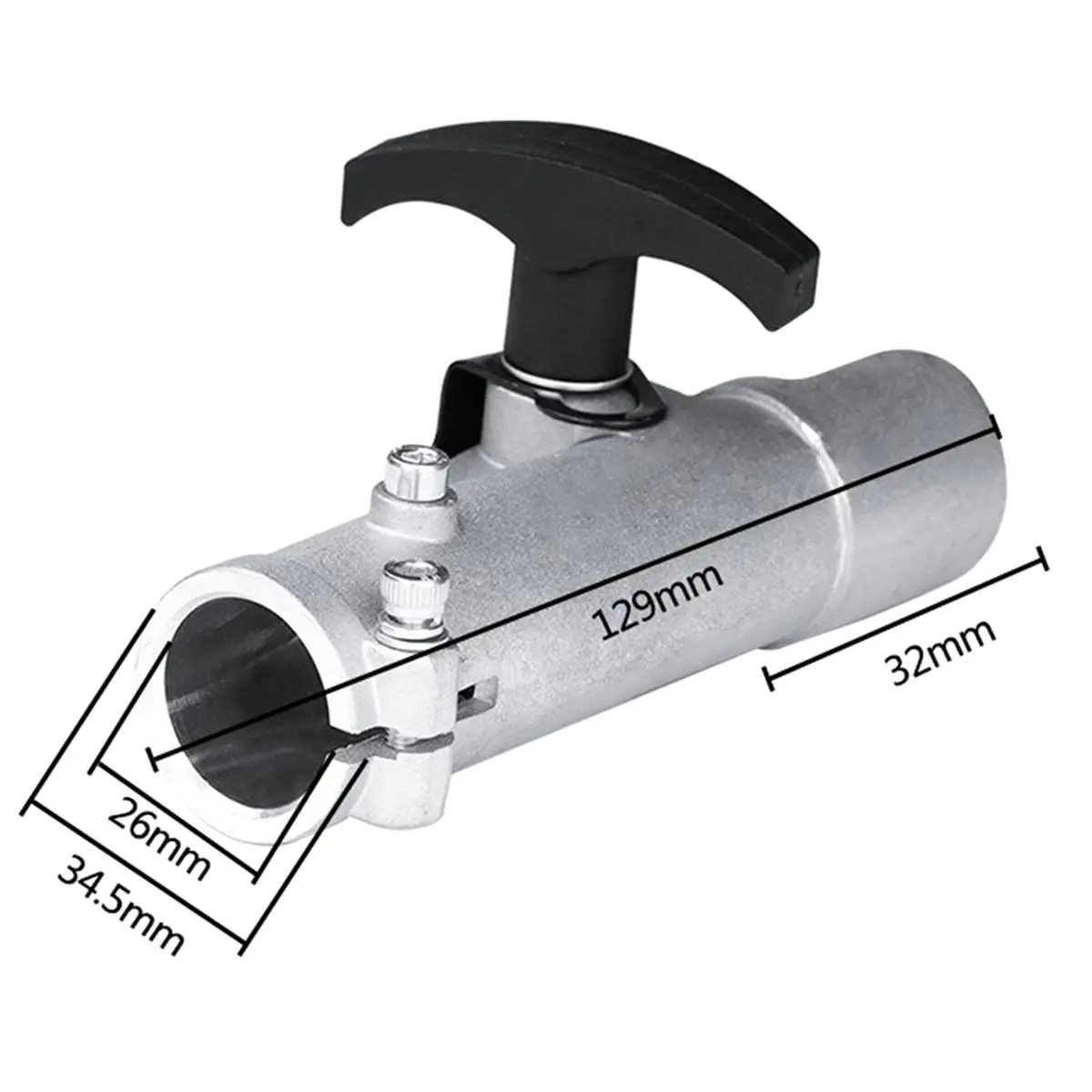 CMCP 26/28MM Grass Trimmer 9Teeth Shaft Connector Joining Clamp A Multi-functional Lawn Mower Aluminium