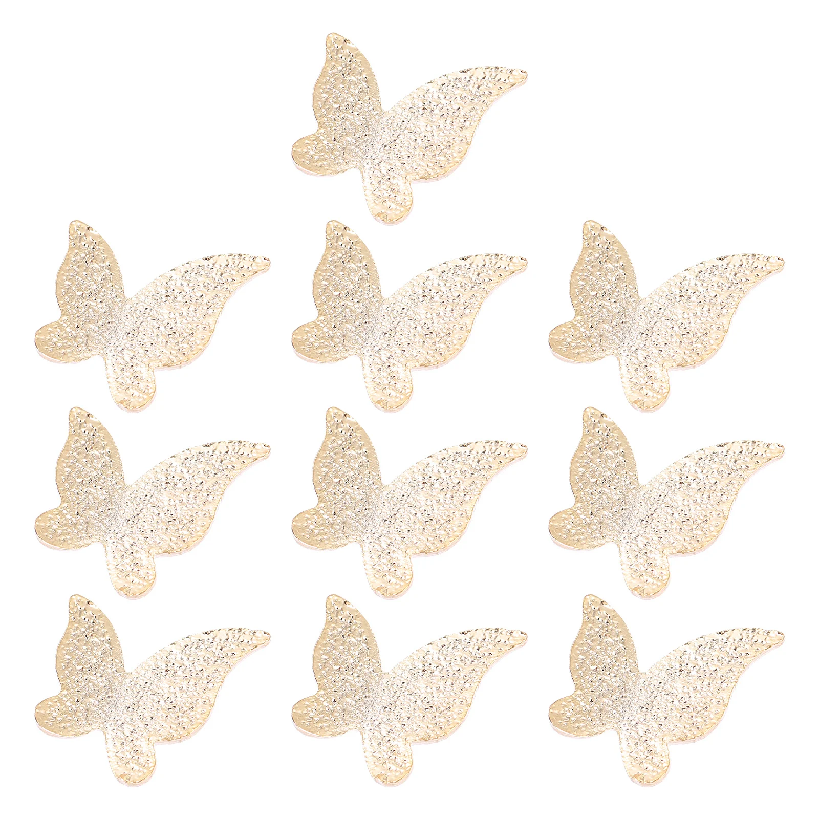 10Pcs Butterflies Resin Filler Alloy Charm DIY Craft Decoration Supplies for Nail Art Jewelry Making Scrapbook Resin Accessories