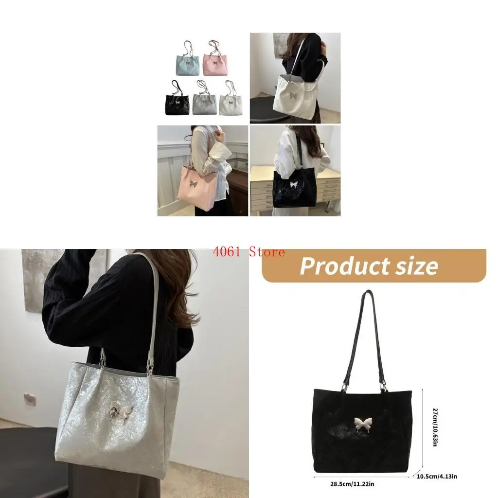 

Women Armpit Bag Butterfly Handbag Large Capacity Underarm Bag Shoulder Bag