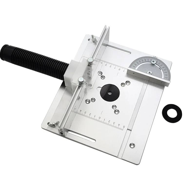 Aluminum alloy woodworking flip-chip board bakelite milling table chamfering trimmer multi-functional lifting and tenon table