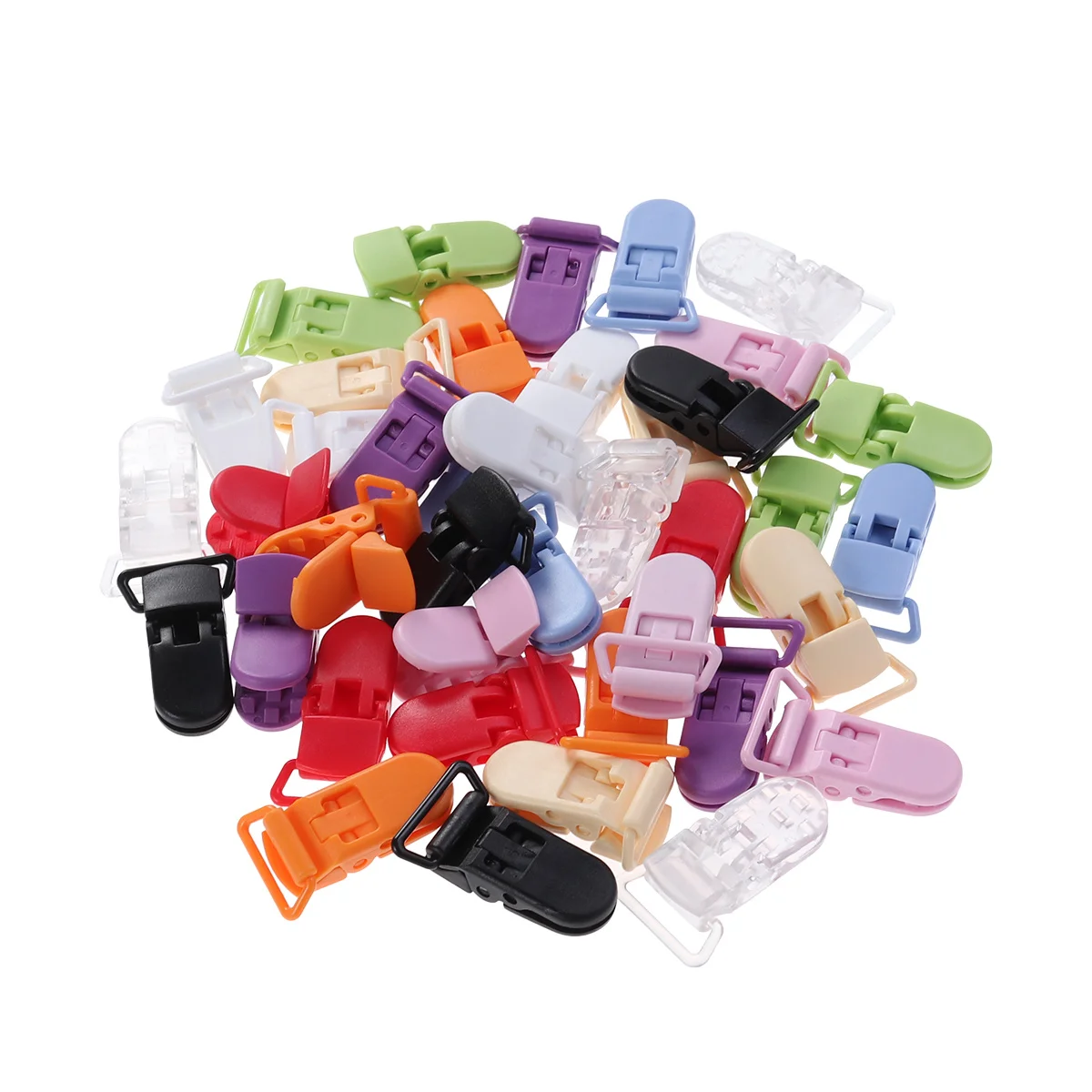 40 قطعة مقاطع شارة بلاستيكية السحابات الآمنة للمشاريع الحرفية مصاصة أصحاب المرايل سلاسل المفاتيح تصميم آمن للأطفال