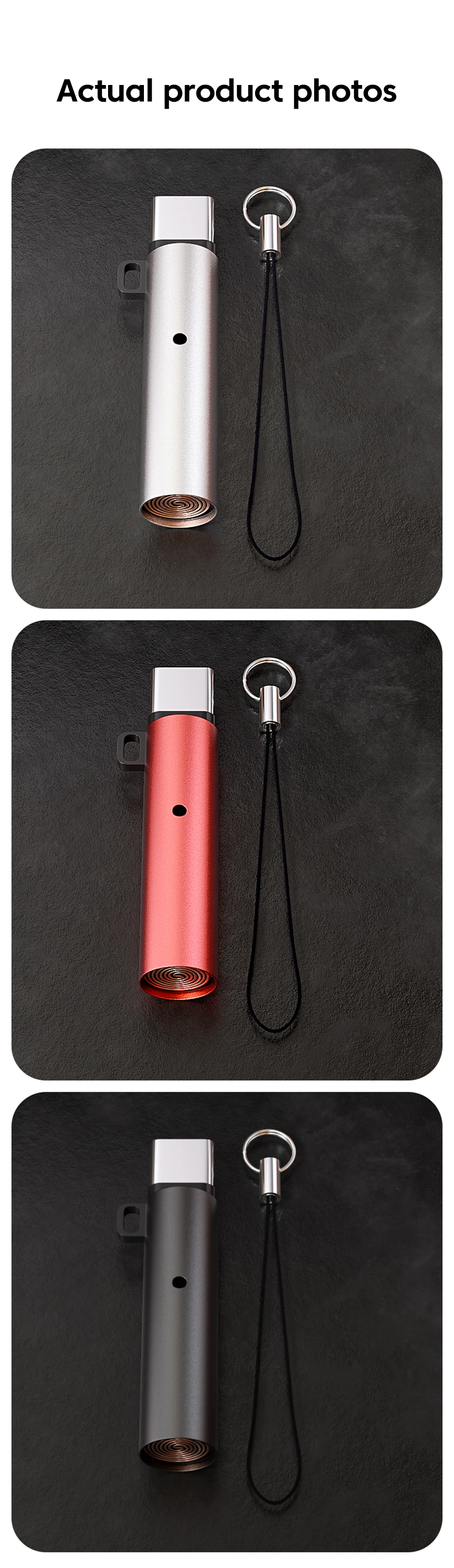 Typ-C Handy-Zigarettenanzünder Tragbarer Luftblas-Zigarettenanzünder Outdoor USB-C Anzünder-Adapter für iPhone 18 17 16 – Detail 7