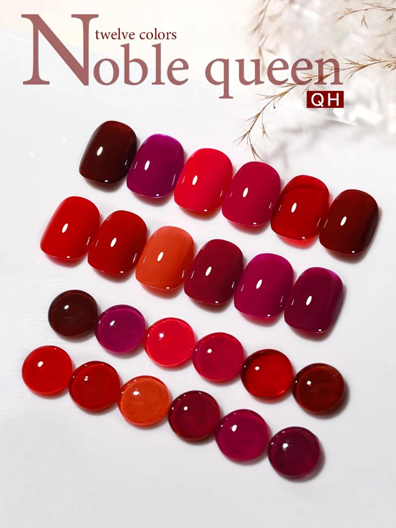 1-12pcs 15ml Autumn Nail Tempe - Nail Art Queen ulasan dan harga