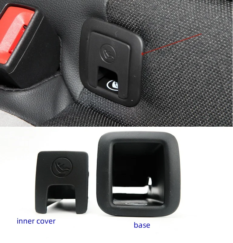 

For Volkswagen T-ROC Rear Child Safety Seat Buckle ISOFIX Cover Automobiles Parts Accessories Car Stuff Clips Coche Interior