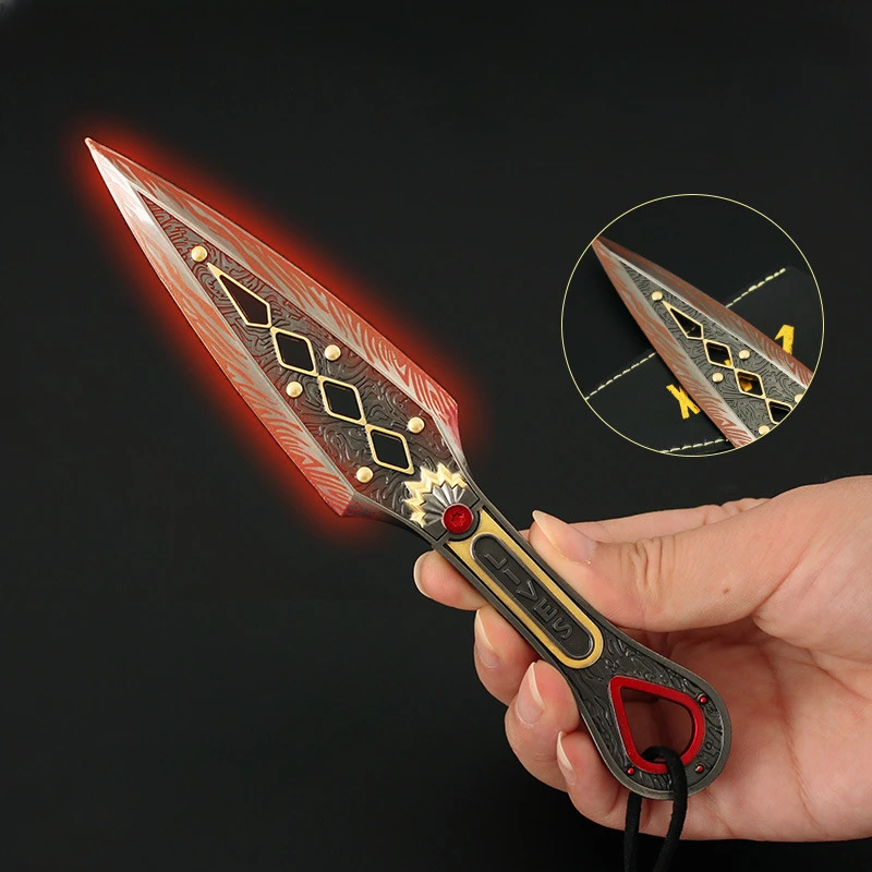 18cm Wraith's Heirloom Kunai Apex Legends Game Peripheral Alloy Model Luminous Style Fashionable Personality Desk Decoration Toy