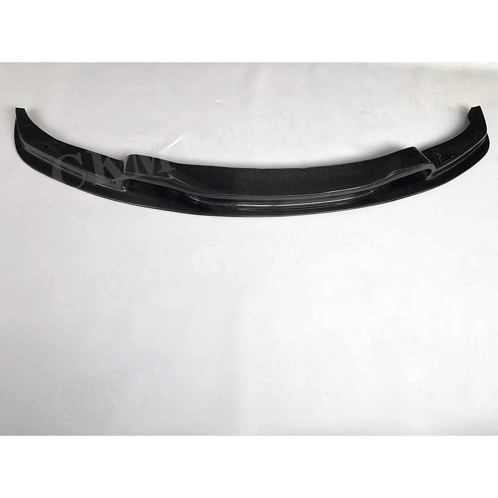 سبويلر الشفة الأمامية من ألياف الكربون لسيارات BMW 3 Series F30 F35 M Sport 320i 325i 328i 330i 335i 2012-2018 V Style واقي الذقن #3
