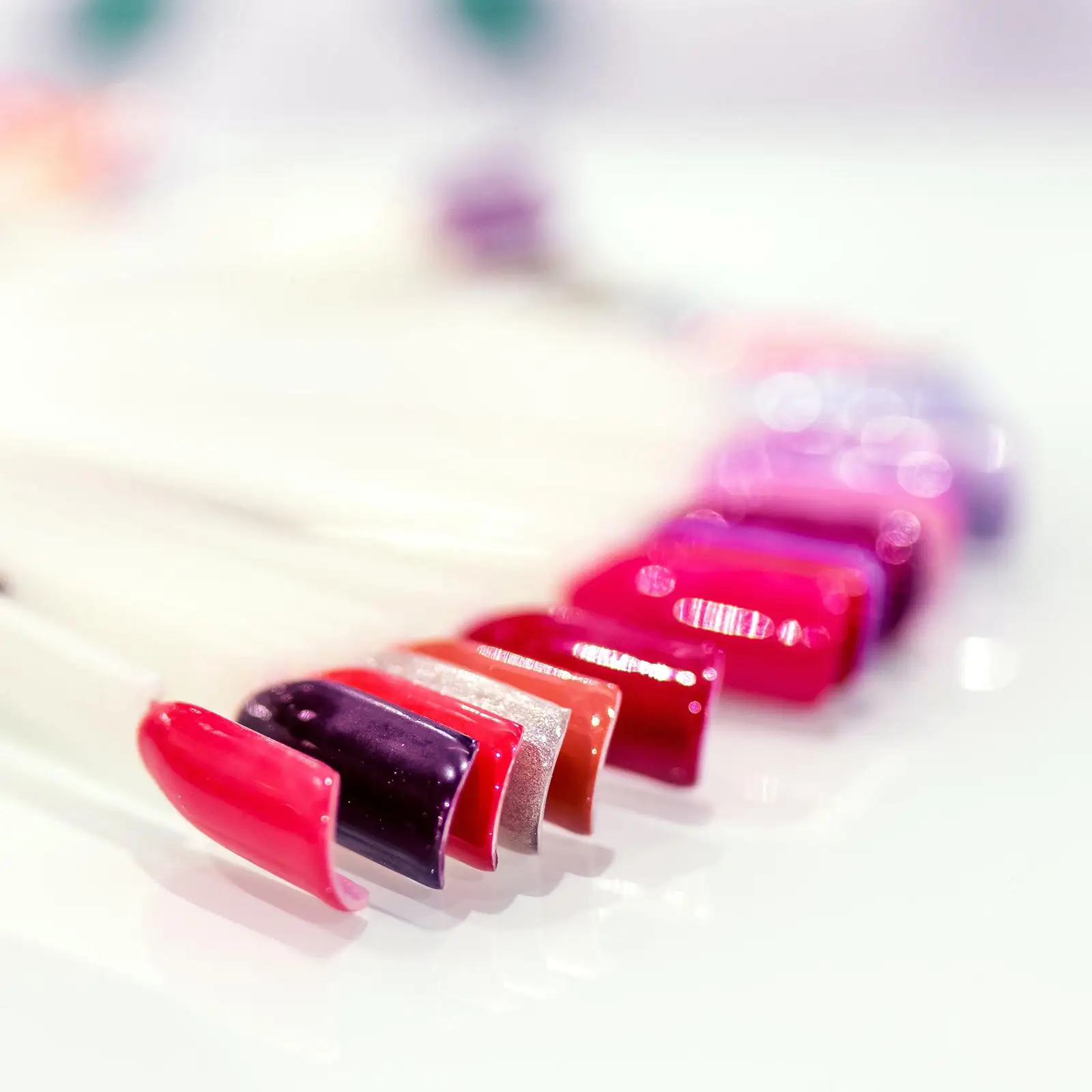 200 Stück Nagel-Display-Farbkarte-Aufkleber für Nägel, Salon, Nagelgeschäft, Zuhause, Nagel, Nageltechnik