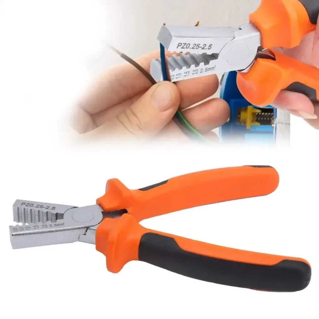 Mini Crimper Plier 0.25-2.5mm2 Ferrules Crimping Tool German Cable Cord Wire End Sleeves With 1900pcs Tubular Terminal Kit