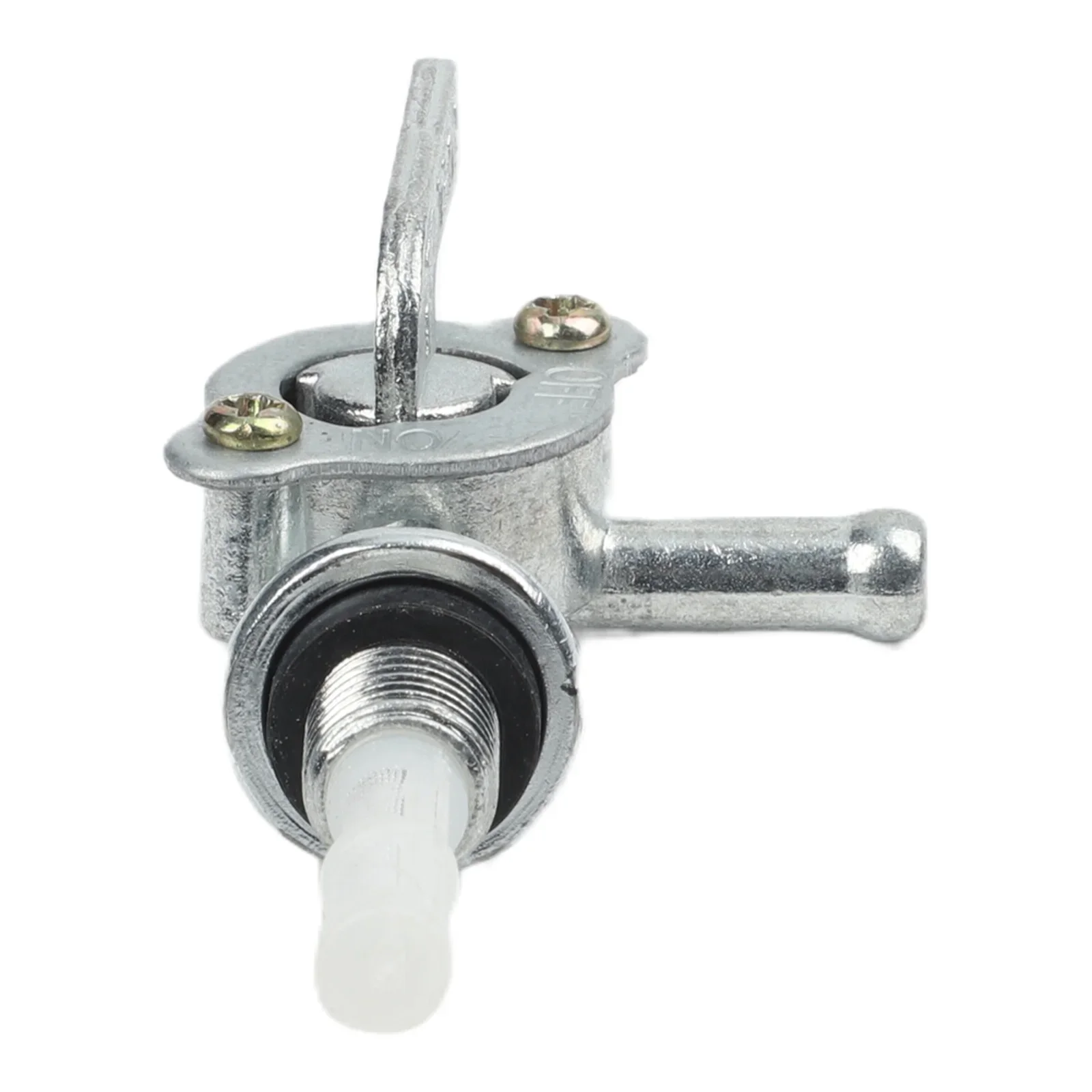 Fuel Tank Valve For Generator And Engine Replacement With 1/4 Hose Barb And M10x1.25 Inlet Thread 90 Degree On Off Function