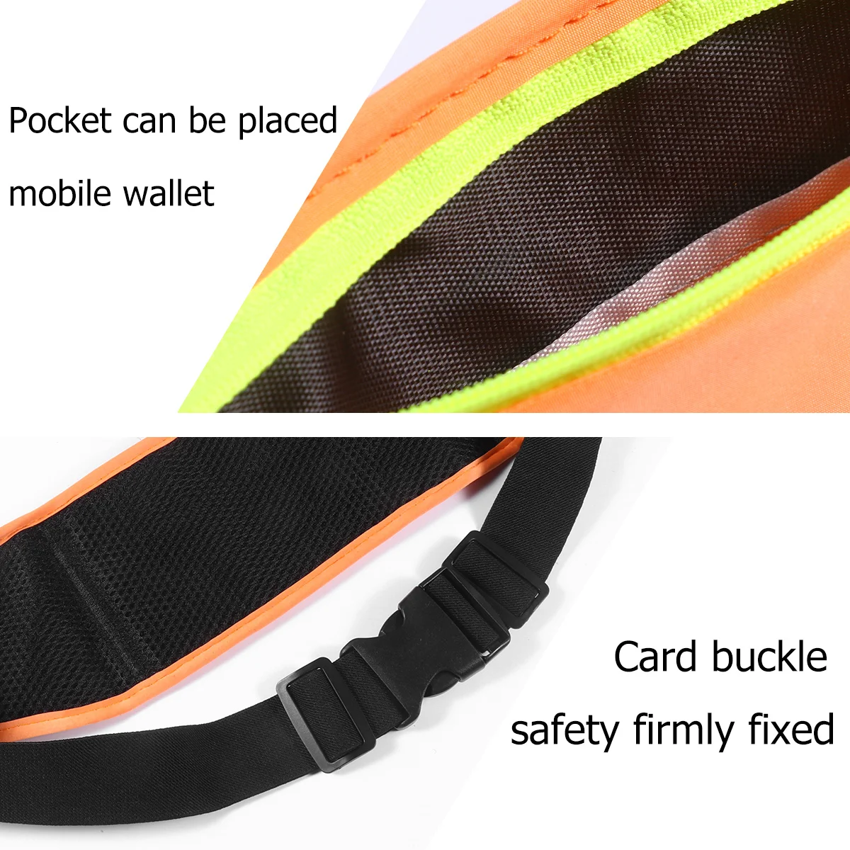 1Pcs Dark Grey Running Waist Pouch Three Compartment Waterproof Sports Pack Lightweight Breathable Rubber Layer