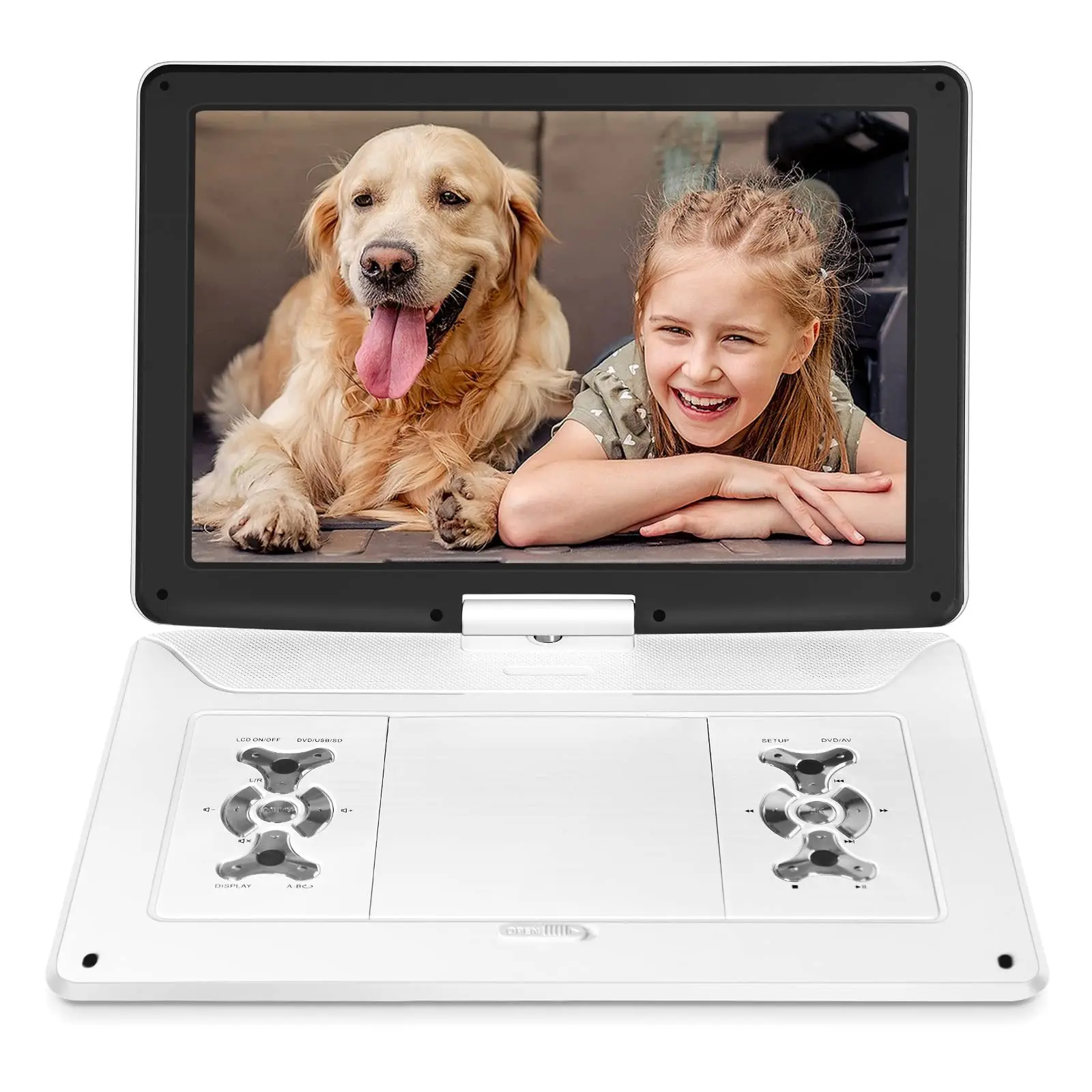 HD Portable DVD Player 22-inch with Large Screen and CD Function