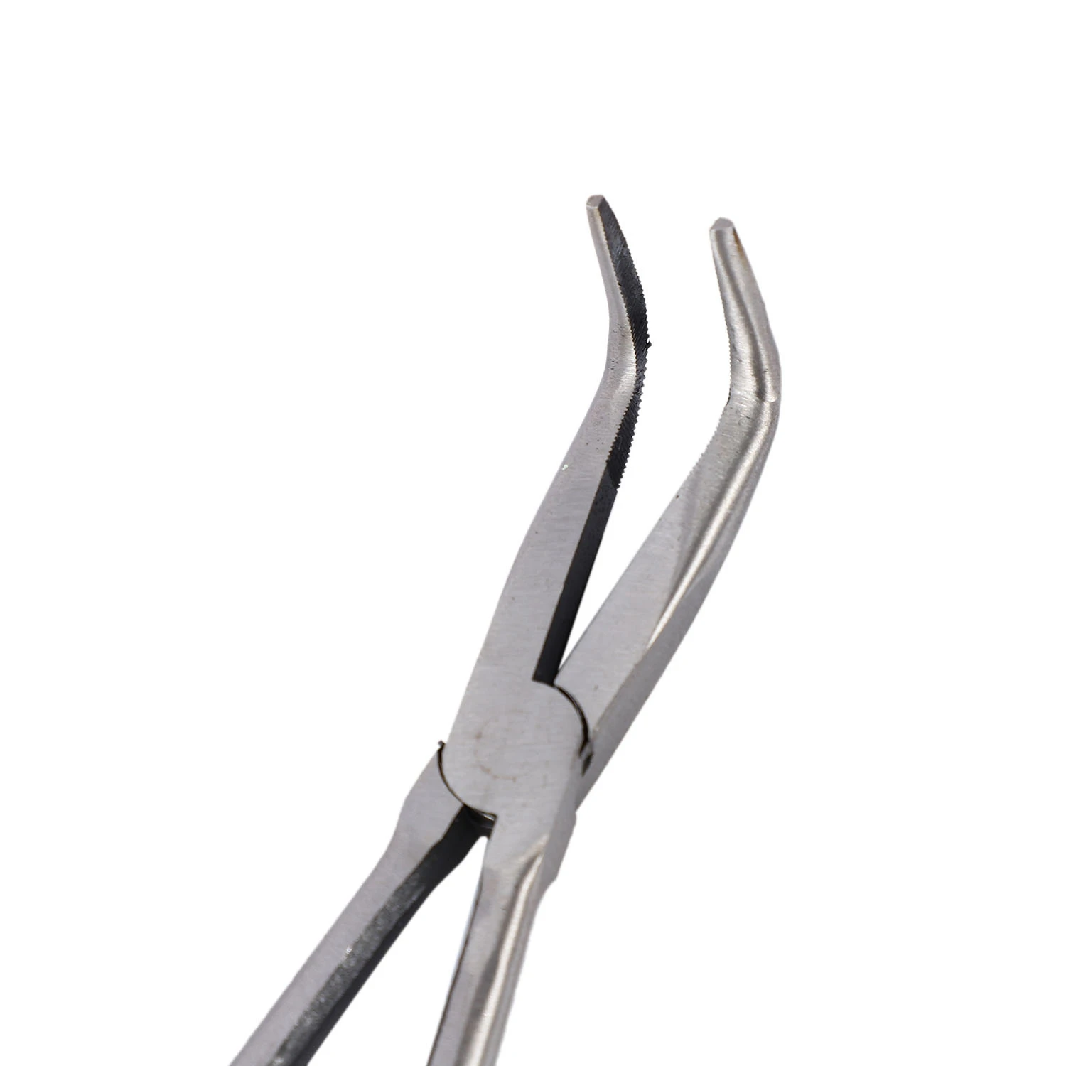 AB06 4Pcs 11 Inch Extra Long Nose Pliers Set Straight Bent Tip Mechanic Equipment Hand Tools