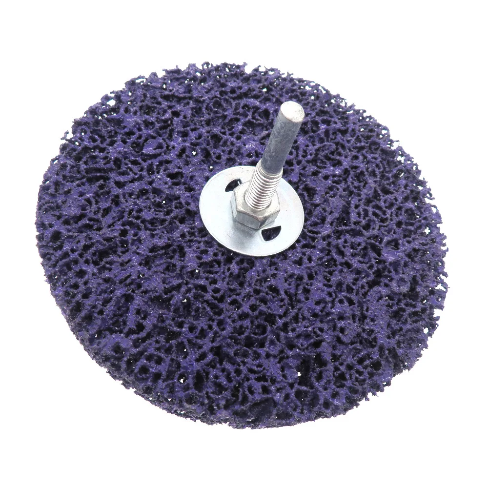 1-10Pcs 5-inch 125mm M6 Handle Purple Grinding Disc Stainless Steel Metal Paint Grinding Disc Electric Grill Polishing Wheel