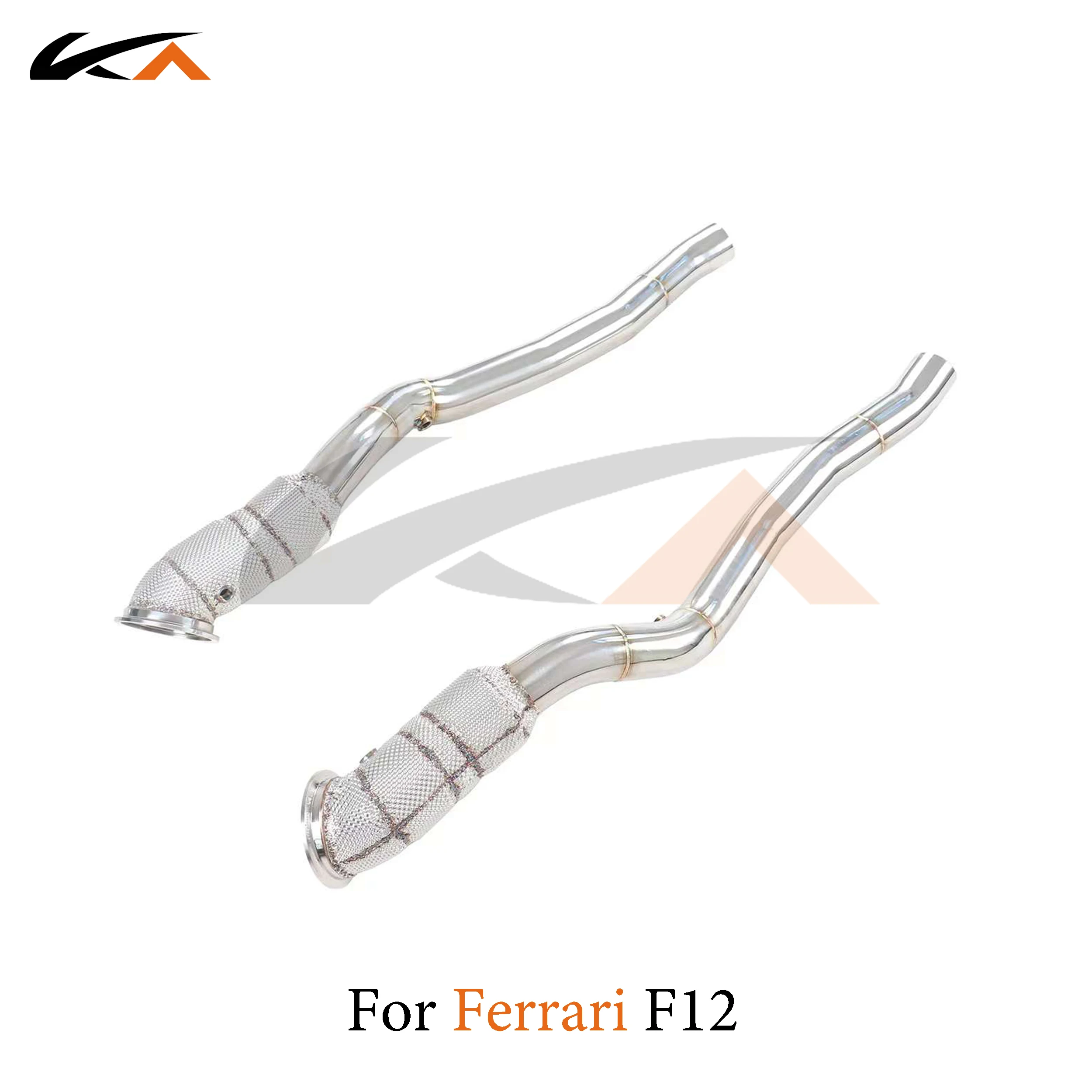 

KA Tuning exhaust system header stainless downpipe for Ferrari F12 V12 6.3L axle pipe catalysis heat shield